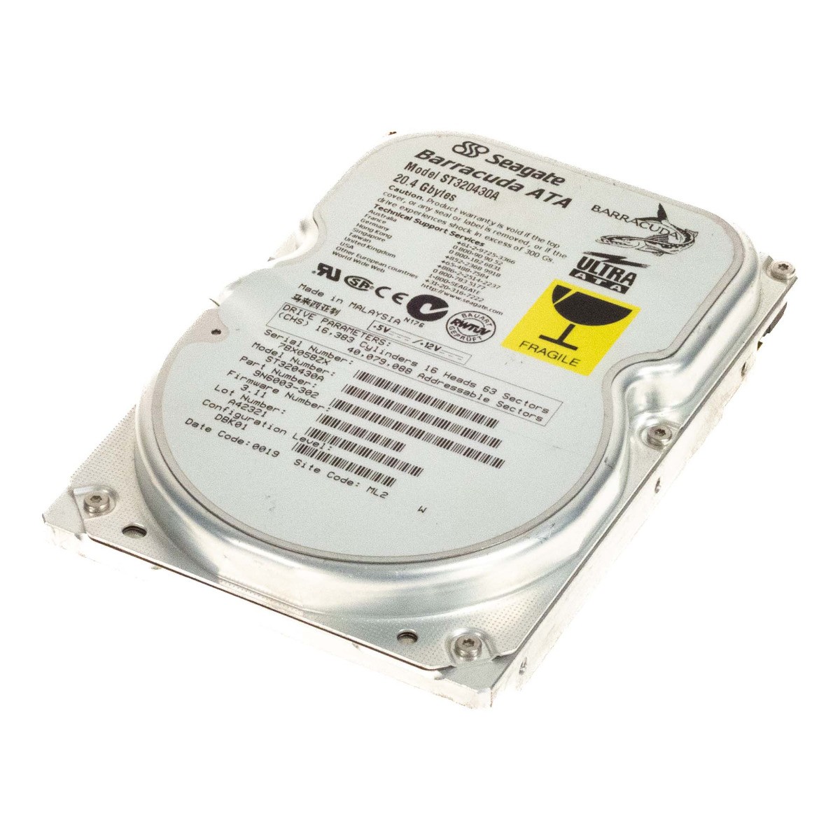 (未使用･未開封品)　Seagate Barracuda ATA V Hard Drive ST3120023A 120GB v1yptgt Seagate Barracuda Hard Drive ST320430A 20.4GB 7.2K ATA 3.5'' | eBay
