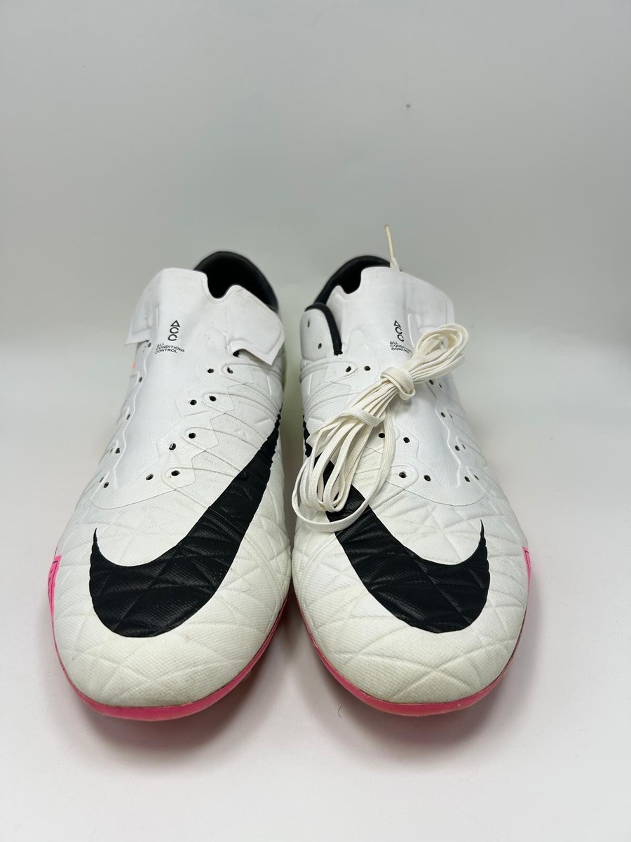 Nike Hypervenom Phinish FG White Orange Pink Soccer Cleats Men`s
