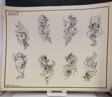 Vintage Spaulding Rogers Tattoo Flash 1310T 1989