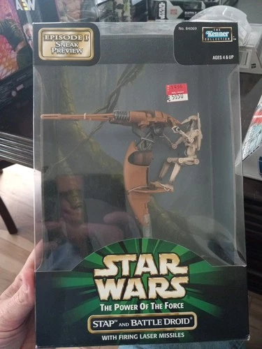 Star Wars STAP and Battle Droid Power of the Force Figure Hasbro 1998 3.75"BCTOP