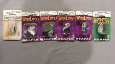 Sealed Random Reapers Miniatures Lot (Lot of 6) - Pathfinder/ Warlord/Dark Haven