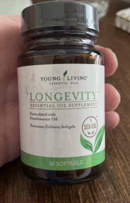 Young Living Essential Oils Longevity Gel Capsules 30-Pack Supplement NEW SEALED
