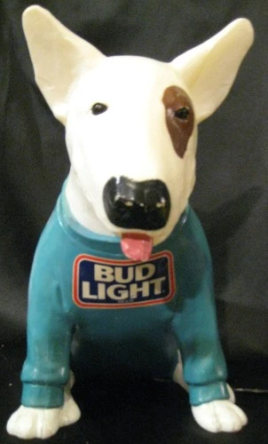 1988 Spuds Mackenzie Bud Light Beer Bar Lighting Lamp Dog Blow Mold Budweiser
