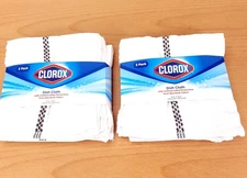 2 PACKS OF 3 Clorox Dish Cloth Antimicrobial Protection 12"x 12" Bleach Safe