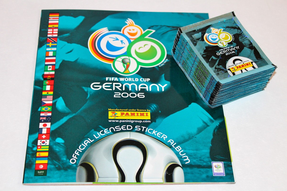 Panini WC WM Germany 2006 – 250 Stickers, 50 Tüten packets sobres