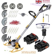 Cordless Grass Strimmer/Edger, 2 x 2.0Ah Battery and Fast Charger, 90° Head UK
