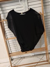 Black Women's Cocktail Dress, Size S- Red Rose