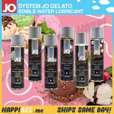 JO H2O Water Flavors GELATO Lubricant Couples ORAL SEX Glide EDIBLE Sex Lube