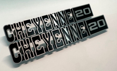 Emblem Billet Front Fender 'Cheyenne 20' Truck 1967-1972 C10 C/10