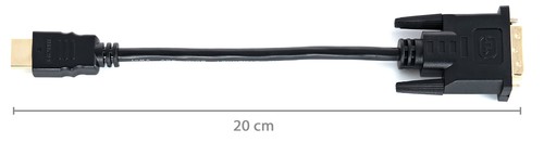 Poppstar HDMI Stecker zu DVI Stecker, vergoldete Kontakte, 12 cm Kabel - Bild 3 von 3