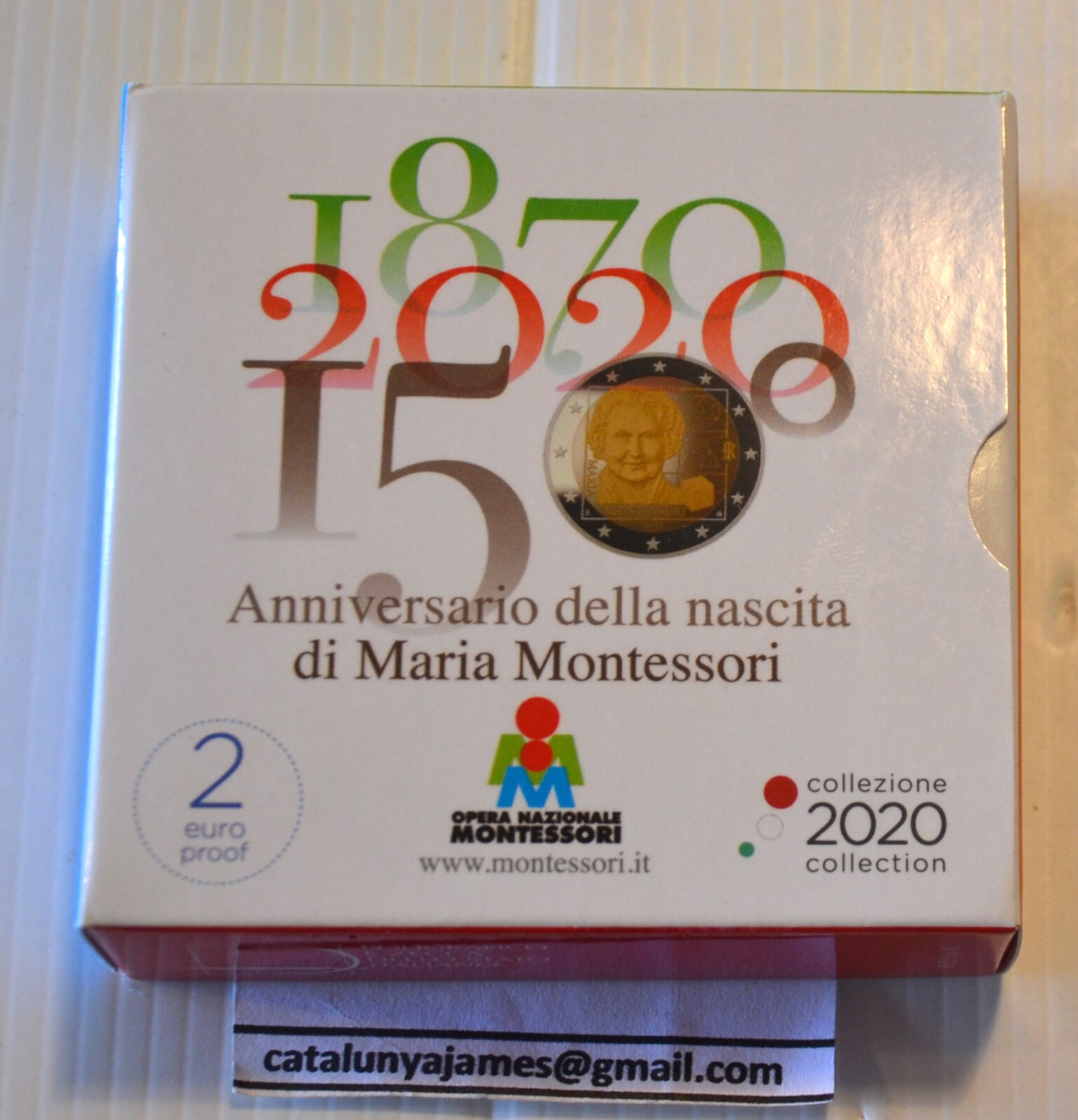 Italie 2020 BE 2 Euro Commémorative  - Maria Montessori  -  PP
