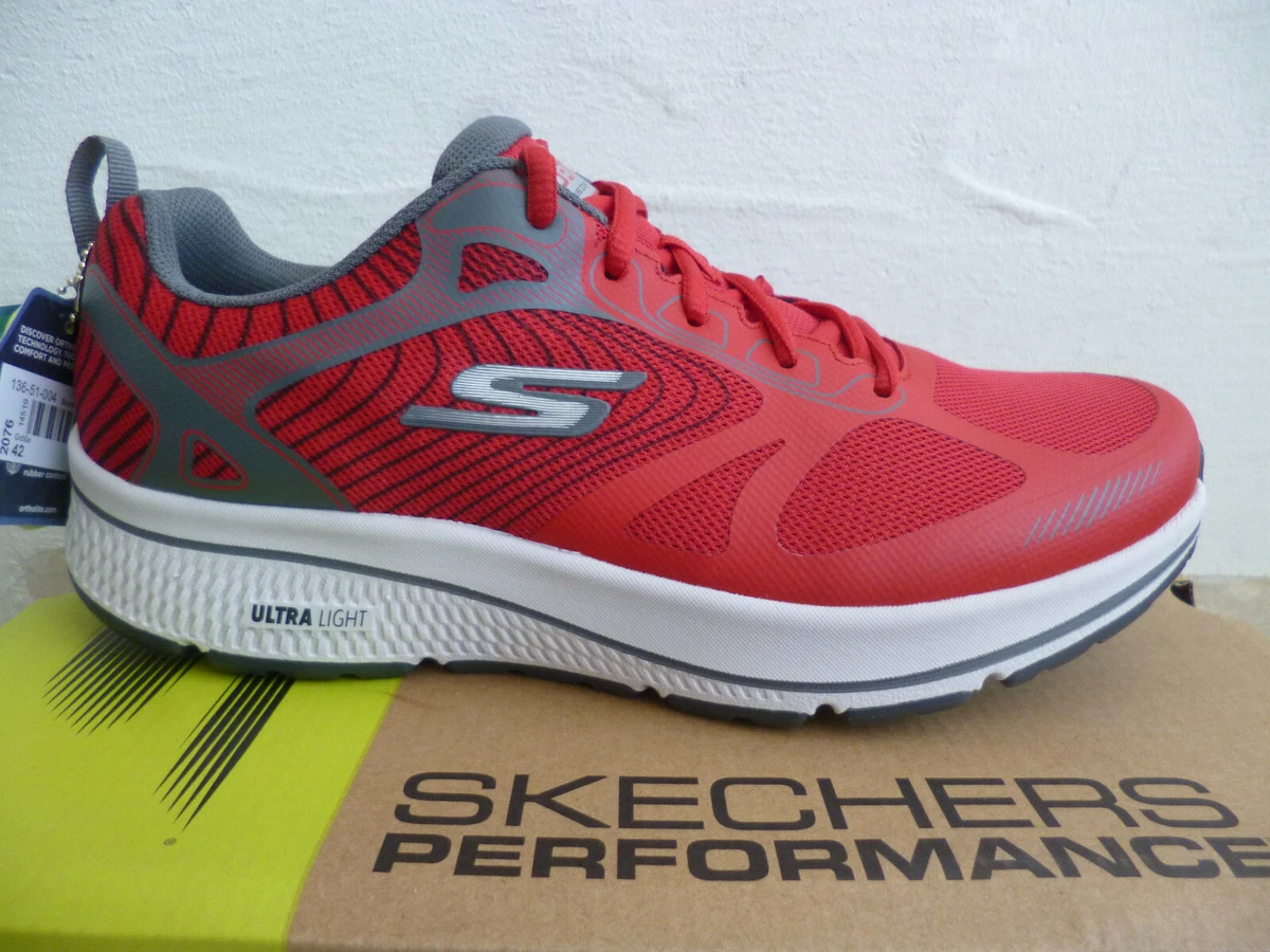 Scarpe skechers best sale uomo rosso
