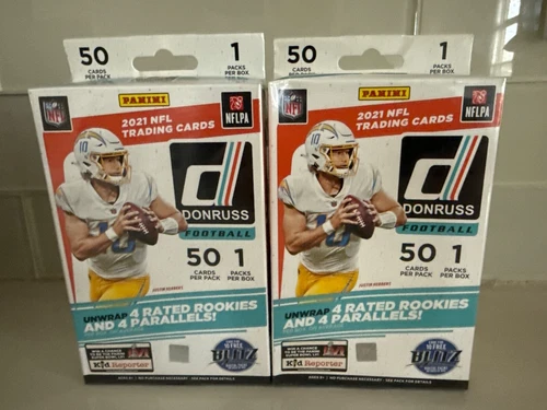 2 Factory Sealed 2021 Panini Donruss Football Hanger Boxes NFL Parallels RC 