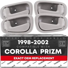 TRUBUILT1 AUTOMOTIVE Interior Front/Rear Driver & Passenger Door Handle 4-Pie...