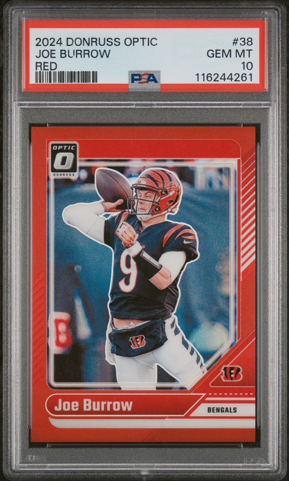 Joe Burrow 2024 Optic Red 123/125 PSA 10 #38
