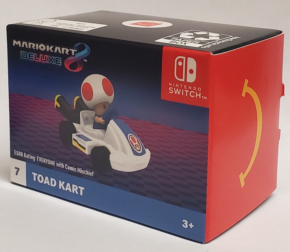 2024 McDonalds Happy Meal Mario Kart Deluxe #7 Toad Kart