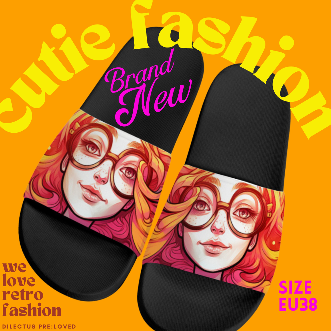 SAOLA Sandali donna slide edizione limitata zenzero suola nera EU38 NUOVI regalo perfetto