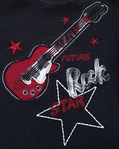 Koala Kids~ Boy's T-Shirt~ Sz 12 Mo~ Blk~ Guitar - Picture 3 of 5