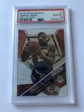 2019 Panini Mosaic Basketball LeBron James Will to Win PSA 10 GEM MT Lakers