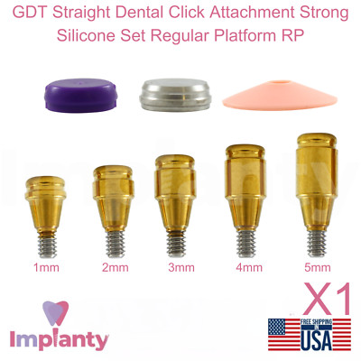 GDT Straight Dental Lock Attachment Strong Silicone Set Regular Platform RP