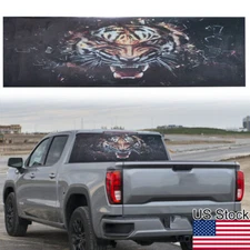 53''x14'' Tiger Head Graphic Rear Window Windshield Decal Sticker For Truck