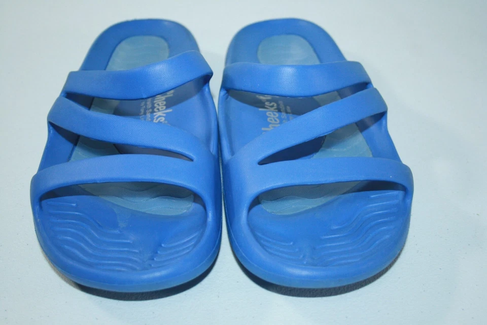 Sandalias de salud para mujer Cheeks by Tony Little azules talla 10M Foto 2 de 4