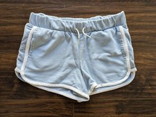 EUC Size 10 12 L Old Navy Light Blue White Girl Shorts
