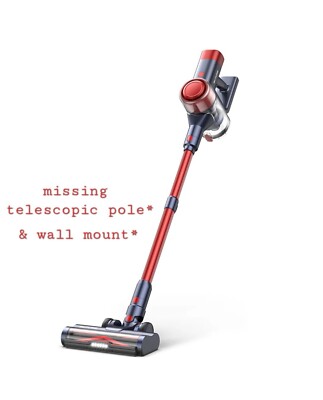 Buture VC50 Lightweight Cordless Vacuum Cleaner 450W/33KPA Red, See DESC*