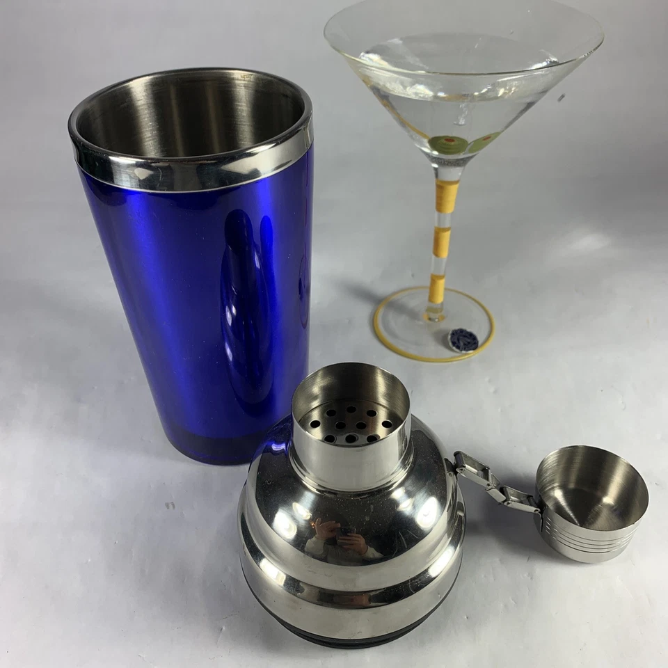 Coctelera Prodyne de acero inoxidable de 24 onzas C-24-B azul Foto 4 de 4