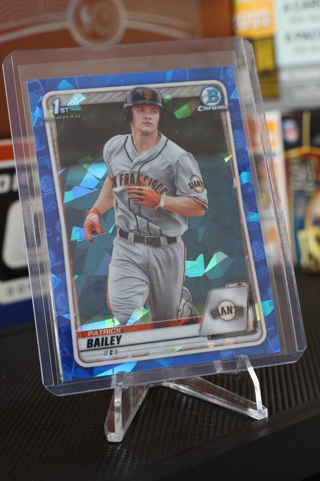 2020 Bowman Draft Sapphire Patrick Bailey #BD-146 1st Rookie Giants RC Refractor