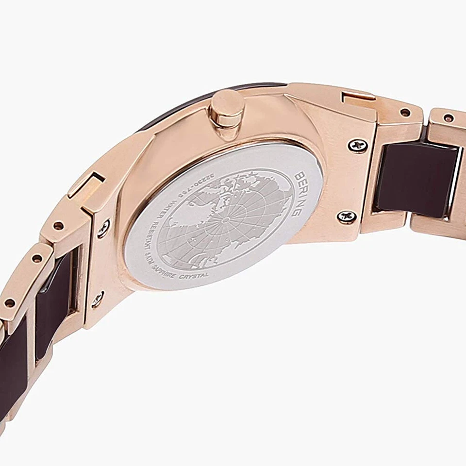 Женские часы Bering Time керамика розовое золото сталь с керамическими звеньями. 32230-765 - Изображение 4 из 4