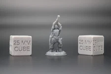 Barbarian with Great Sword 32mm Miniature Dnd Skirmish