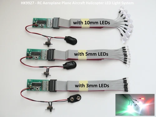 RC Aeroplane Plane Aircraft Helicopter LED Light System Navigation Beacon Light