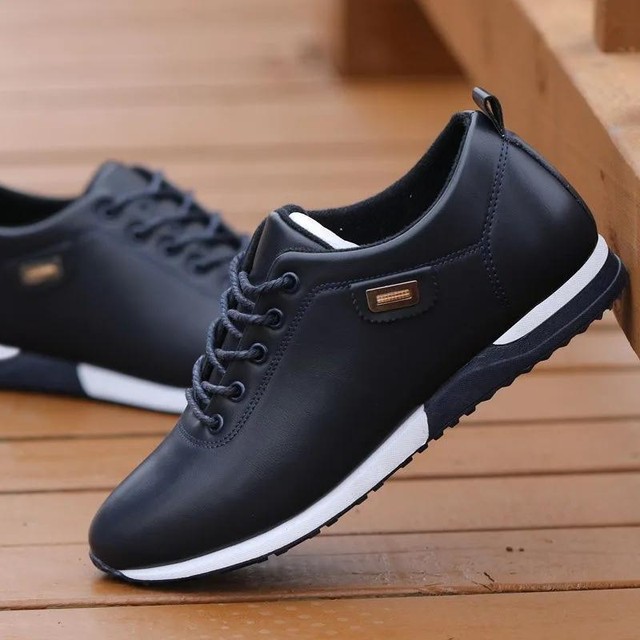 Zapatos Casuales De Cuero Pu Para Hombres Zapatillas De Moda Deportivo Elegante