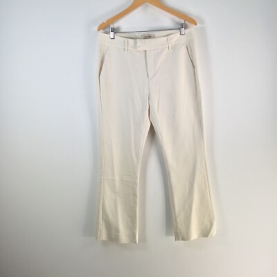 Mos Mosh dress pants womens 42 aus 14 ivory tapered leg cotton blend 113147