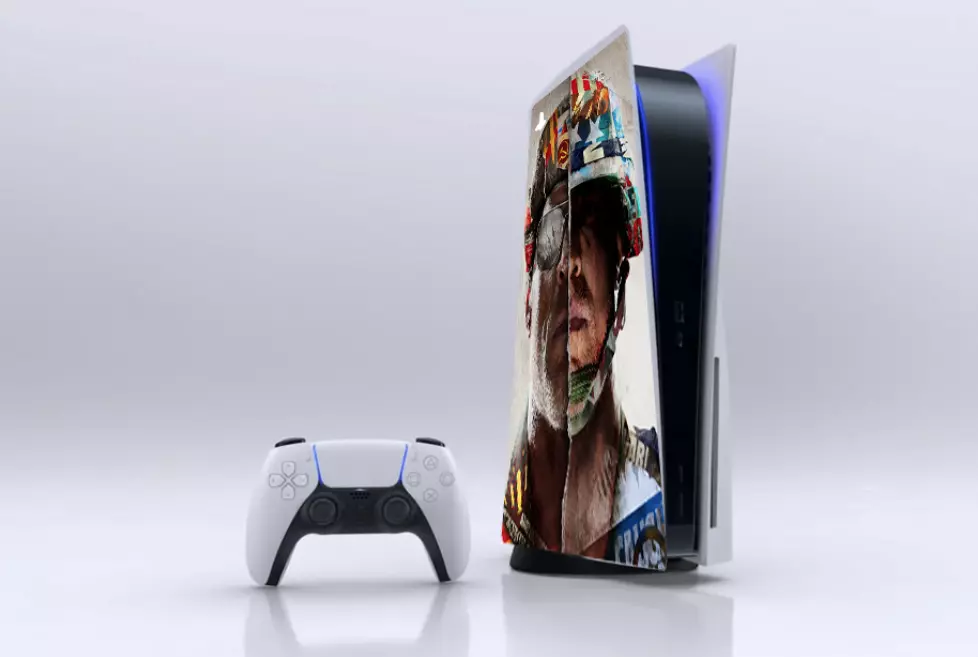 PS5 CONSOLE STICKER - Sony Playstation 5 front shell skin Vinyl Adhesive  Decal