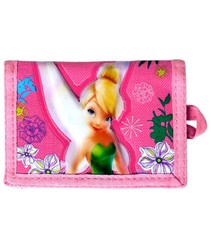 Disney Tinker Bell Pink Trifold Kids Wallet for Girls