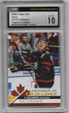 2020-21 Ty Dellandrea Upper Deck S2 Canvas Program of Excellence Rookie CSG 10