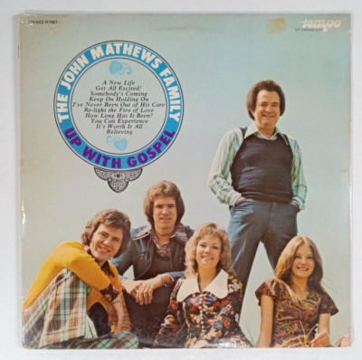 The John Mathews Family: Up With Gospel Lp FACTORY SEALED!!