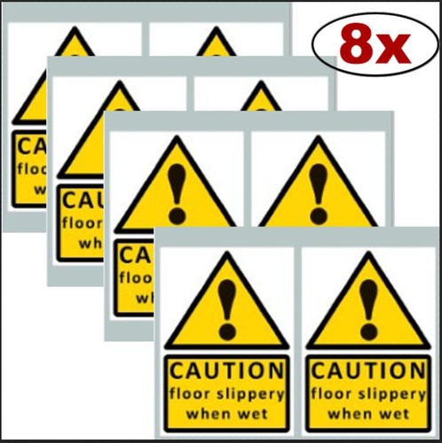 caution floor slippery when wet (!