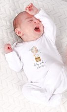 Personalisierter Heißluftballon Baby Strampler