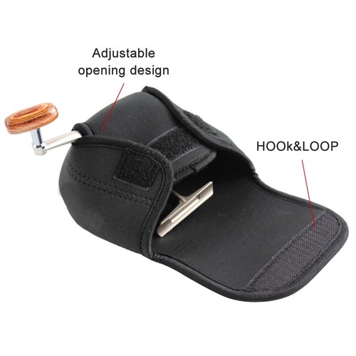 Neoprene Fishing Reel Pouch Bag Reel Protective Case Cover Fly Carp Baitcaster - Picture 5 of 20