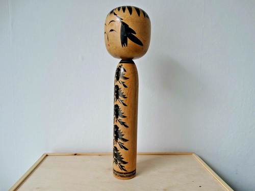 Japanische XL KOKESHI DOLL Puppe Japan 60er Holzpuppe signiert Künstlerpuppe - Picture 4 of 11