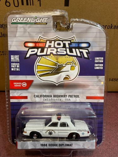 Greenlight Hot Pursuit 1988 Dodge Diplomat California Highway Patrol - 第 1/1 張圖片
