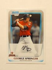 2011 BOWMAN CHROME DRAFT PROSPECTS GEORGE SPRINGER 1ST # BDPP81