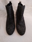 NEW! WOMANS BLACK TWEED BOOTIES SIZE 7M KELLY & KATIE NON SLIP TREAD VERY CUTE — photo 6