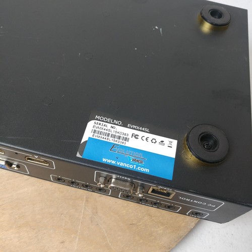 Vanco EVMX44SL Evolution HDMI 4x4 matriz multiformato con fuente de alimentación - Imagen 9 de 9