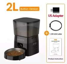 Automatic Pet Feeder Auto Cat Dog Dry Food Kibble Dispenser with Smart Control