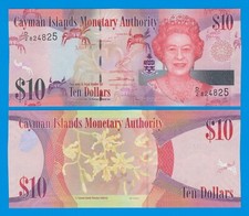 Cayman Islands 10 Dollars P 40b 2014 / 2018 Prefix D/2 UNC Queen Elizabeth 40 b Cayman Islands 10 Dollars P 40b 2014 / 2018 Prefix D/2 UNC Queen Elizabeth 40 b