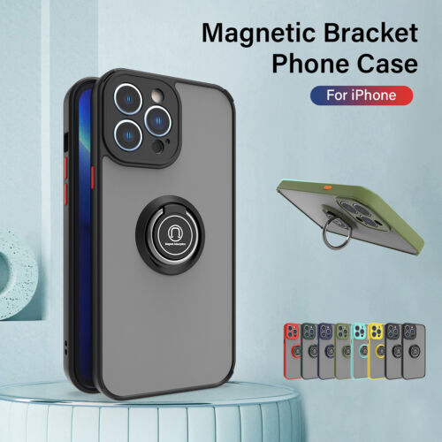 Magnetic Stand Phone Case For iPhone 15 14 13 12 11 Pro Max Mini XS XR 7 8 Plus - Picture 1 of 17